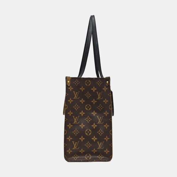 ONTHEGO MM Monogram Coated Canvas Brown