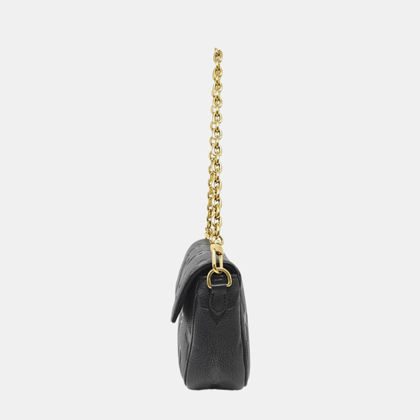 IVY Monogram Calfskin Black
