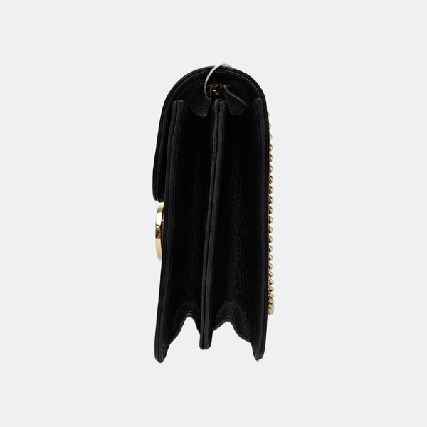 Interlocking G Small Calfskin Black