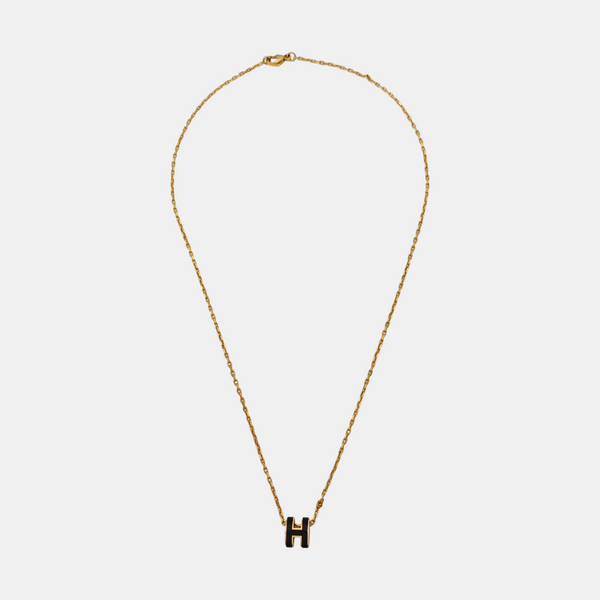Pop H Metal Gold Necklace