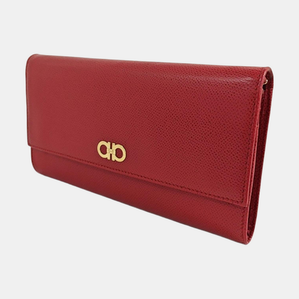 Gancini Calfskin Red