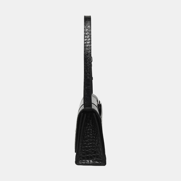Hourglass Small Calfskin Black