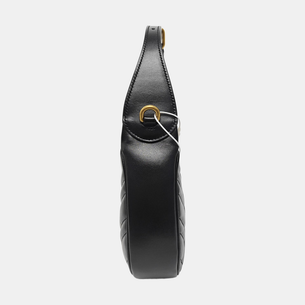 GG Marmont Mini Quilted Calfskin Black