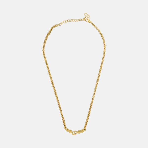 Petit CD Metal Gold Necklace