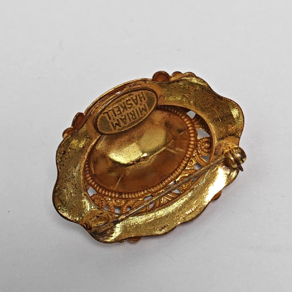 Metal Gold Brooch