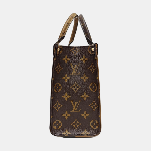 ONTHEGO PM Monogram Coated Canvas Brown