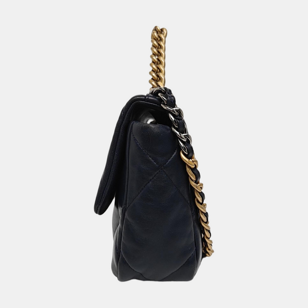 CHANEL 19 Small Quilted Lambskin Blue