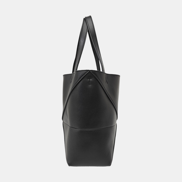 Puzzle Fold Mini Calfskin Black