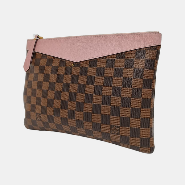 DAILY Damier Ebene Coated Canvas Brown