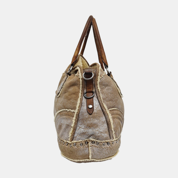 Quilted Sheepskin Brown