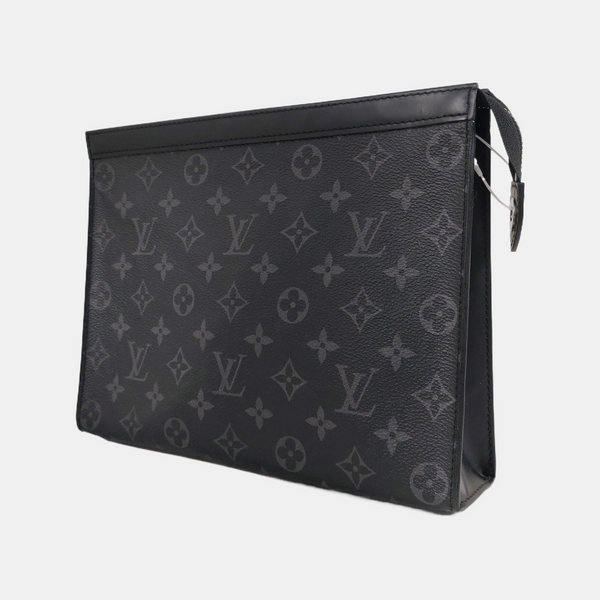 Pochette Voyag MM Monogram Coated Canvas Black