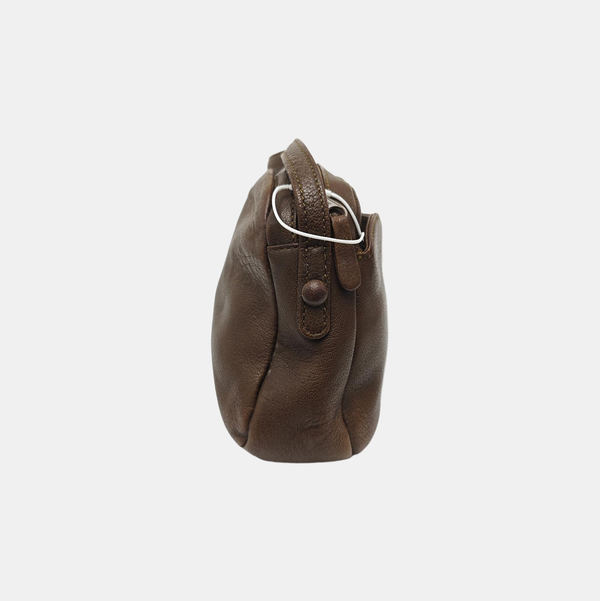 Calfskin Shoulder Bag Brown