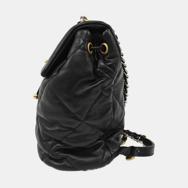 CHANEL 19 Mini Quilted Lambskin Black
