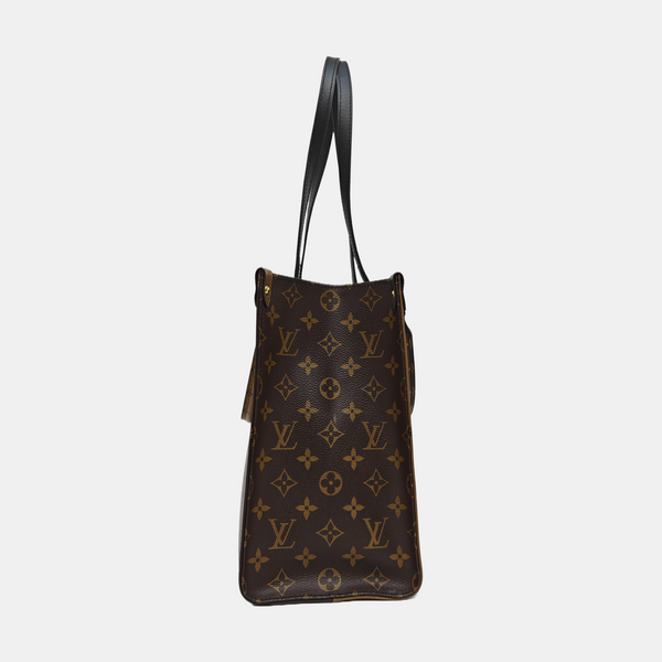 ONTHEGO MM Monogram Coated Canvas Brown