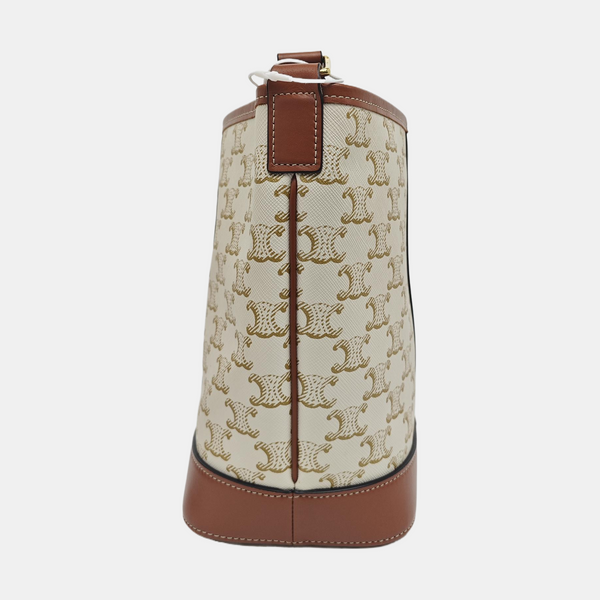 TRIOMPHE CANVAS Small Coated Canvas Beige