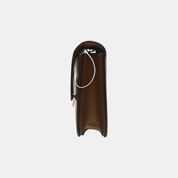 Authenticated pre-owned CLASSIC BOX Medium Calfskin Brown - Crossbody Bag at Looply