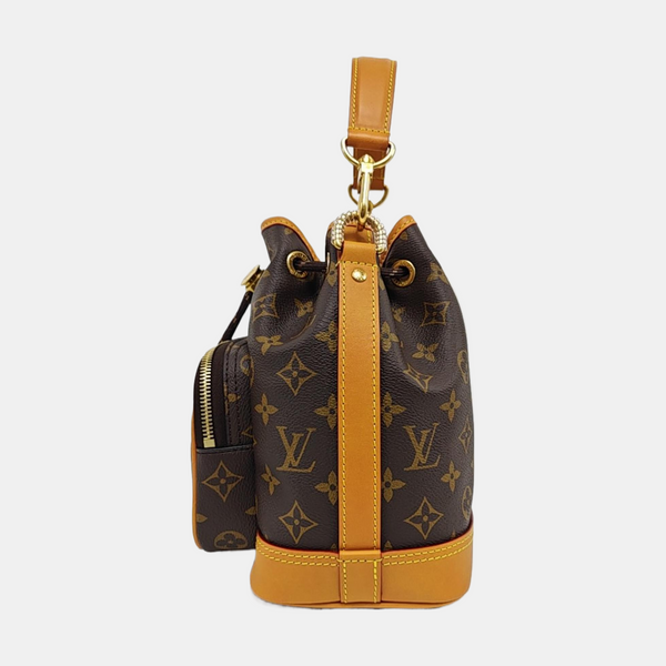 NOÉ PM Monogram Coated Canvas Brown