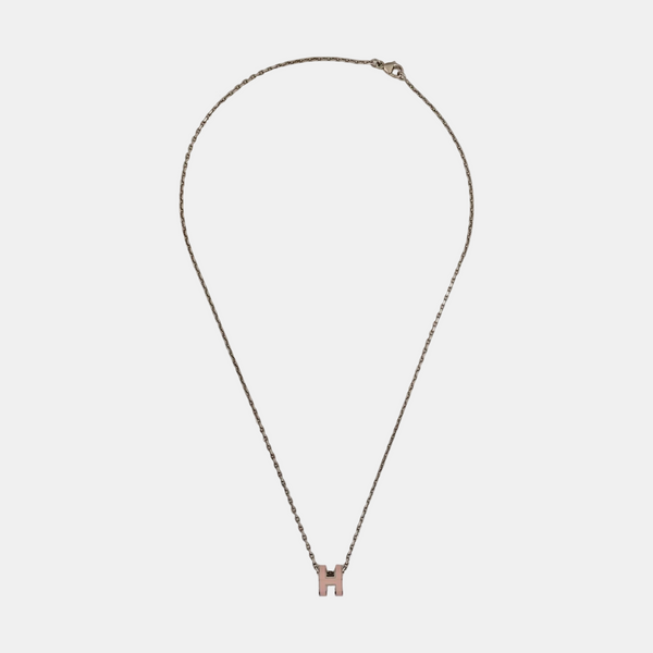 Pop H Metal Silver Necklace