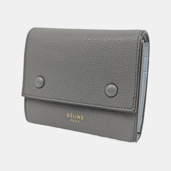 BIKER Calfskin Gray Wallet