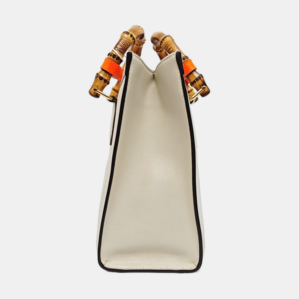Diana Small Calfskin White