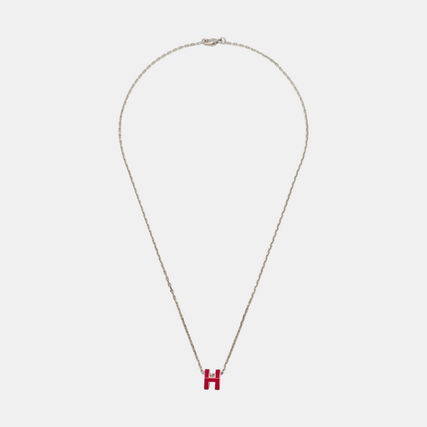 Pop H Metal Silver Necklace