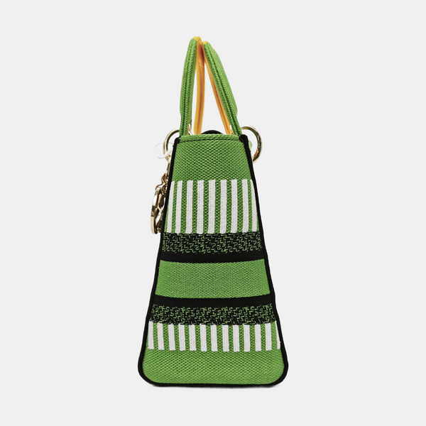 Authenticated pre-owned Lady D-Lite Medium Fabric Multicolor - Tote Bag at Looply