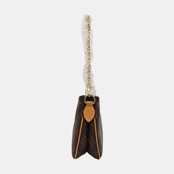 LIV POCHETTE Monogram Coated Canvas Brown