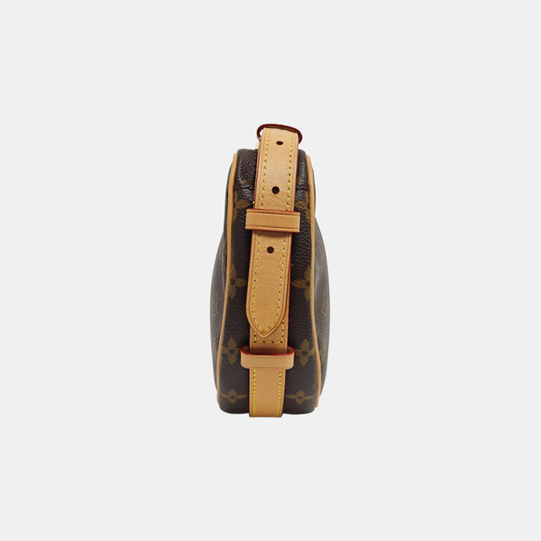CROISSANT Monogram Coated Canvas Brown