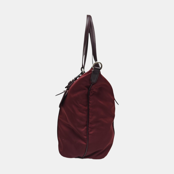 Nylon Tote Bag Red