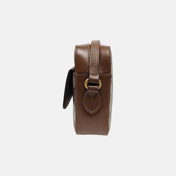 Horsebit 1955 Small Coated Canvas Beige
