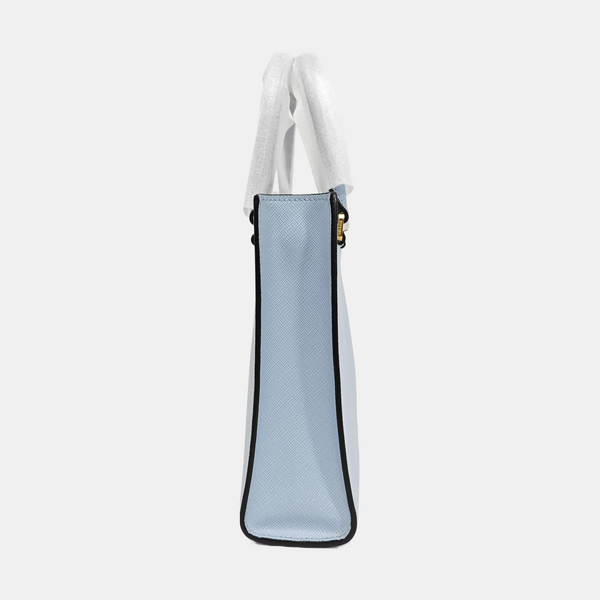 Saffiano Calfskin Tote Bag Small Blue