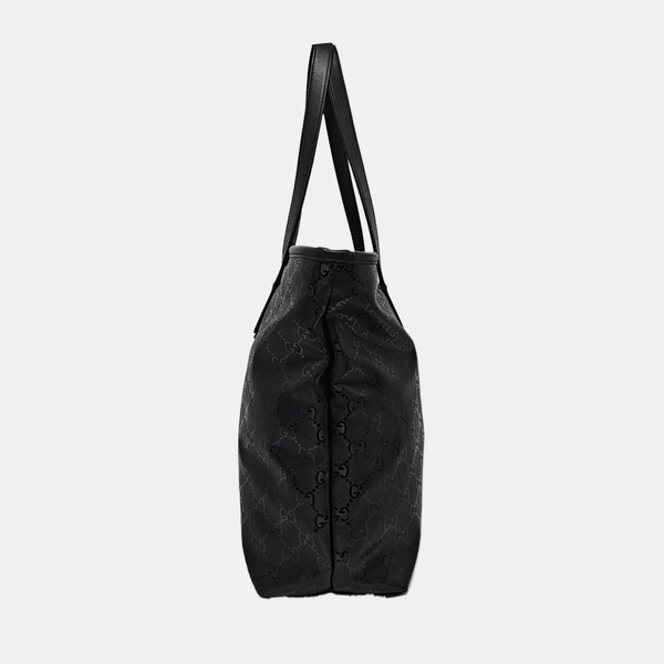 GG Imprime Large Monogram Coated Canvas Black