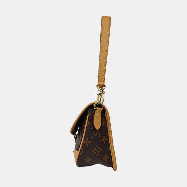 DIANE Monogram Coated Canvas Brown