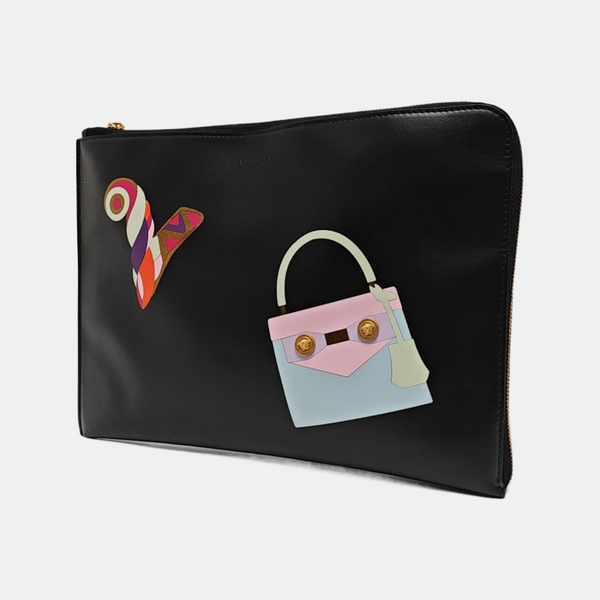 Calfskin Clutch Black