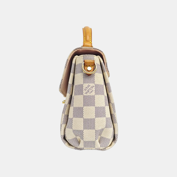 CROISETTE Damier Azur Coated Canvas White