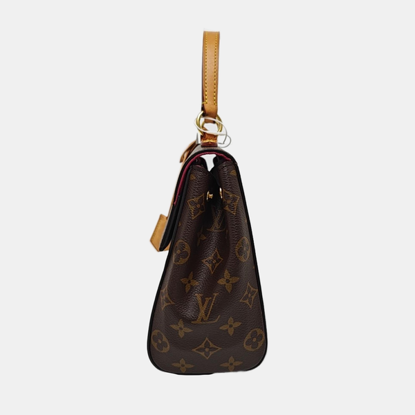 CLUNY BB Monogram Coated Canvas Brown
