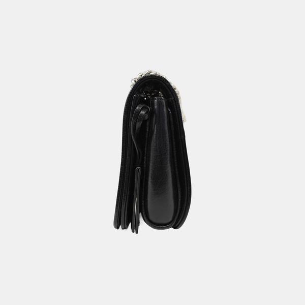 Calfskin Shoulder Bag Black