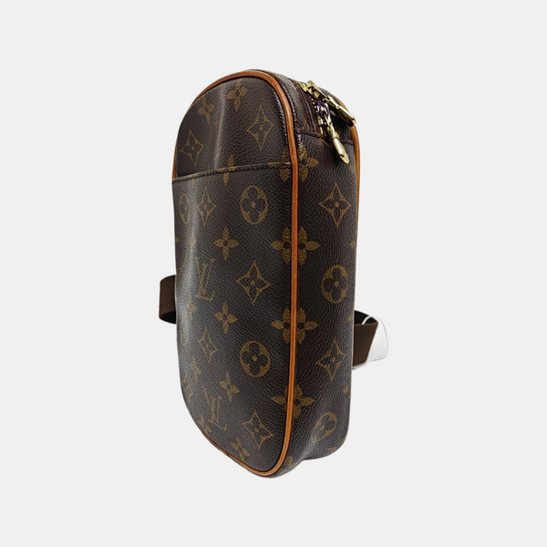 GANGE Monogram Coated Canvas Brown
