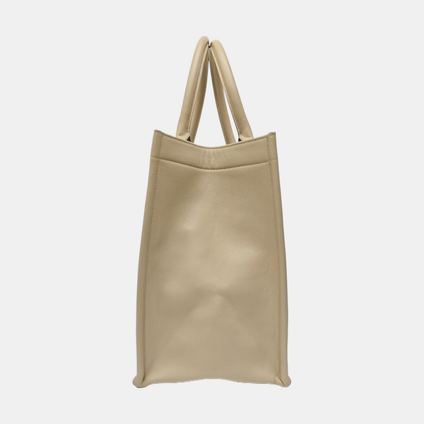 Book Tote Medium Cannage Calfskin Beige