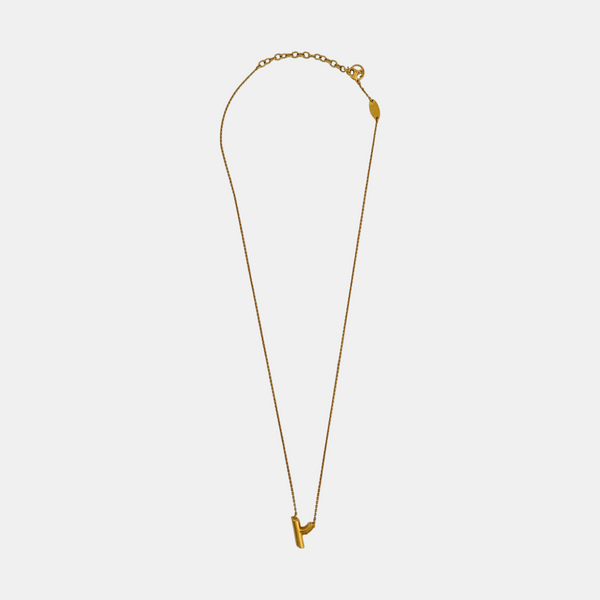 LV & ME Brass Gold Necklace
