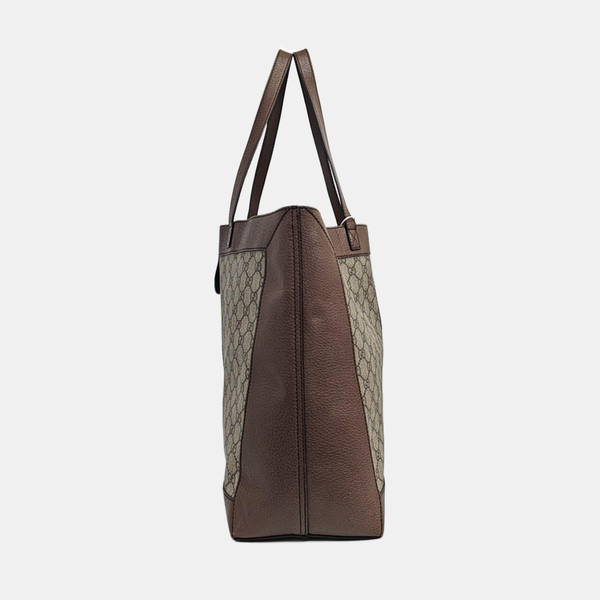 Ophidia Medium Monogram Coated Canvas Beige