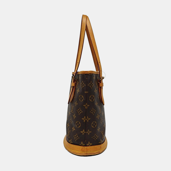 BUCKET PM Monogram Coated Canvas Brown