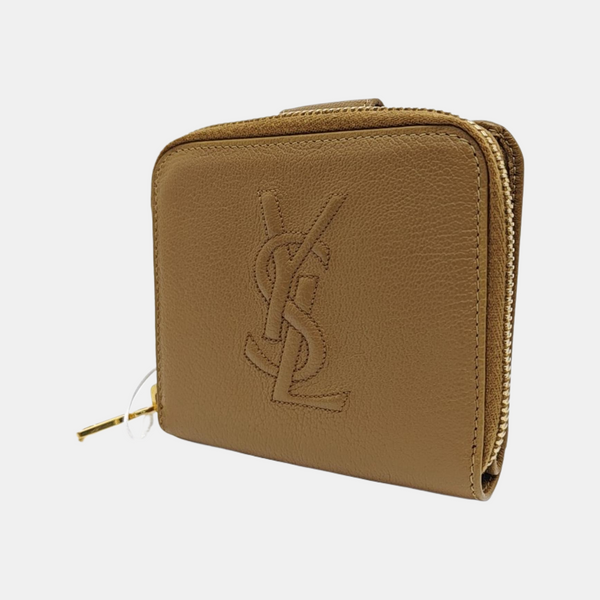 Quilted Calfskin Wallet Brown