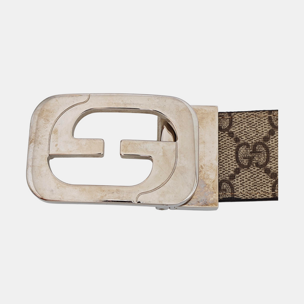 Leather Belt Beige