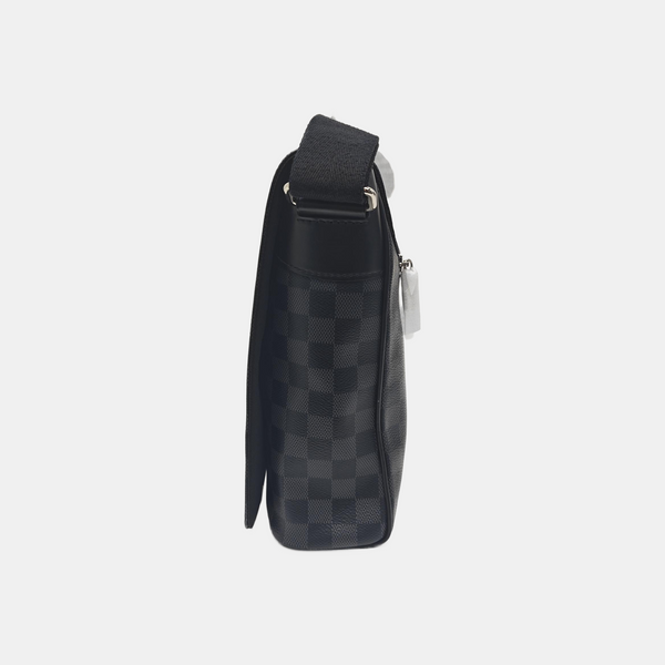 DISTRICT MM Damier Graphite Coated Canvas Gray