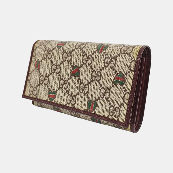 Monogram Coated Canvas Wallet Beige