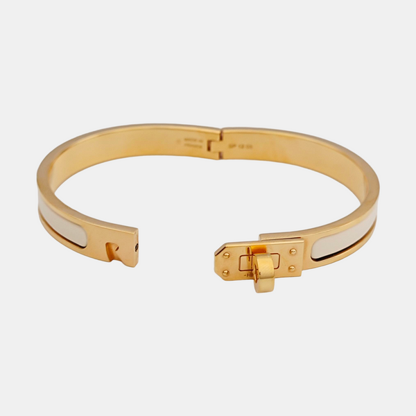 Clic Kelly Metal Rose Gold Bangle