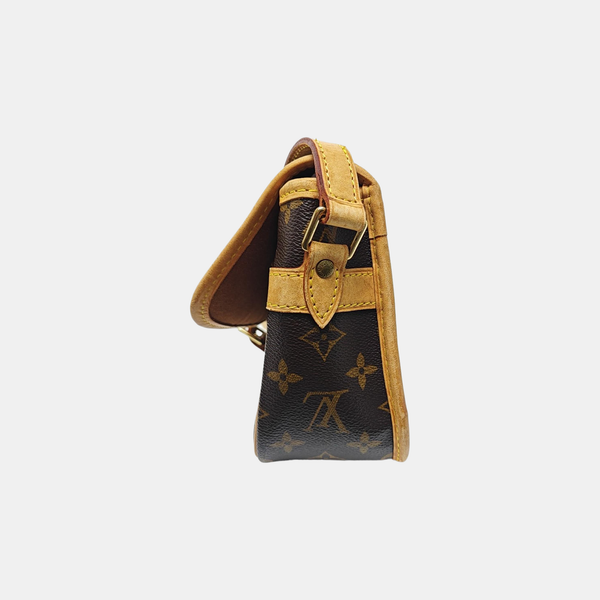 SAC GIBECIERE PM Monogram Coated Canvas Brown