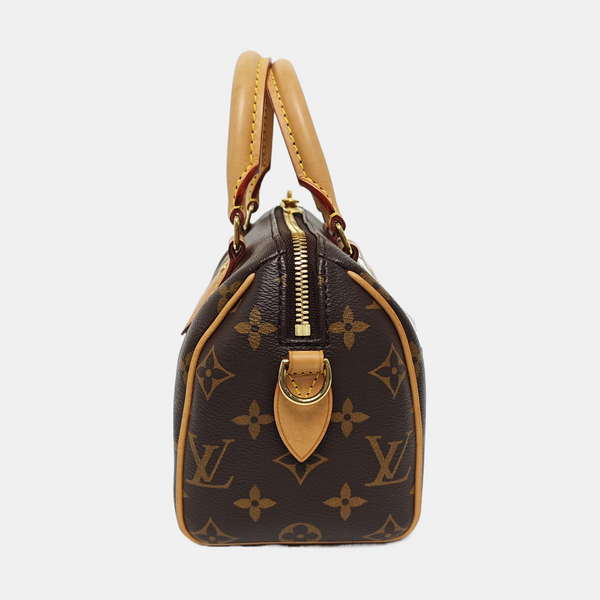 SPEEDY 20 Monogram Coated Canvas Brown