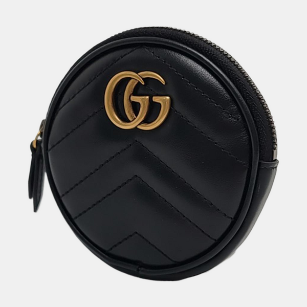 GG Marmont Quilted Calfskin Black